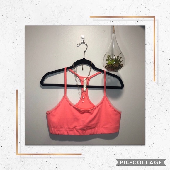 ✨2/$20 ✨CAMPUS CREW CORAL LOW IMPACT SPORTS BRA✨ - Picture 1 of 3
